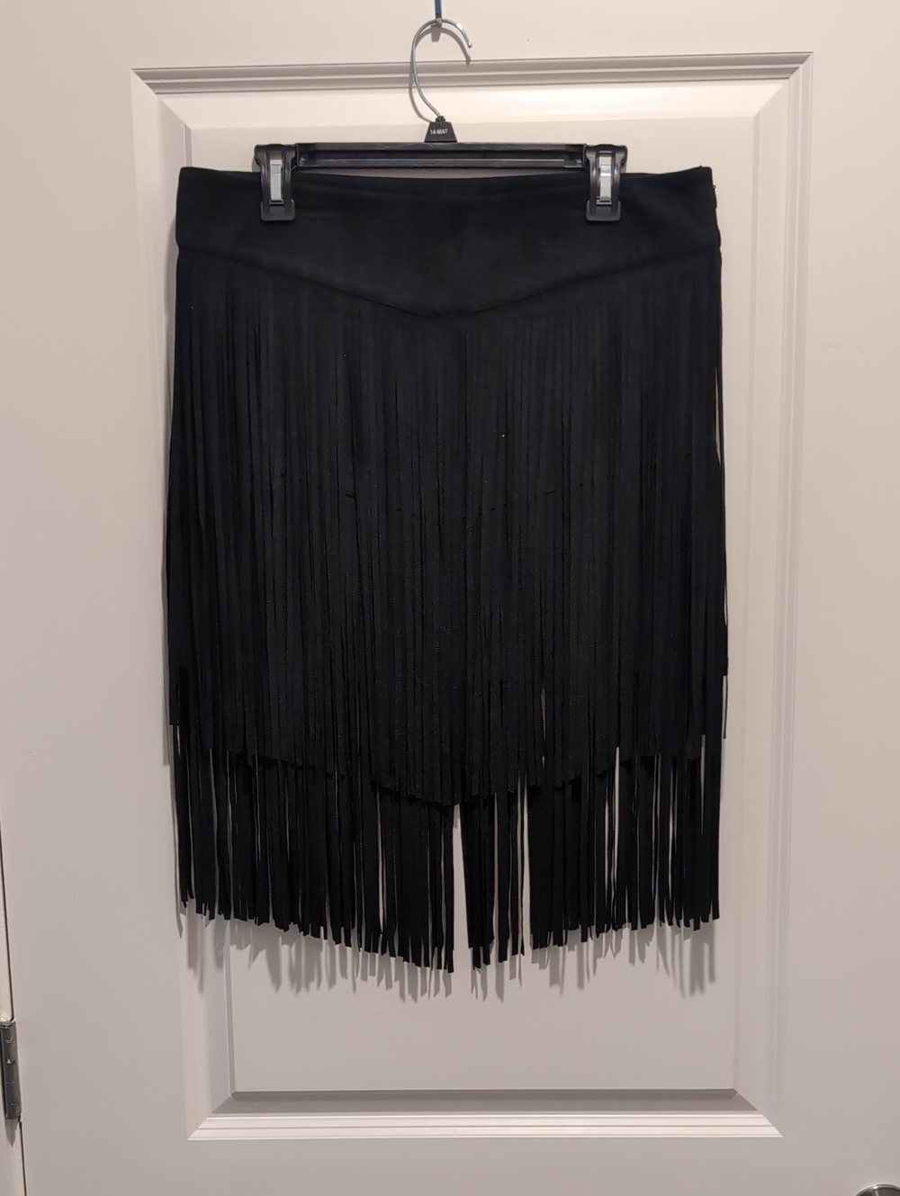 Idyllwind Black Fringe Asymmetrical Skirt